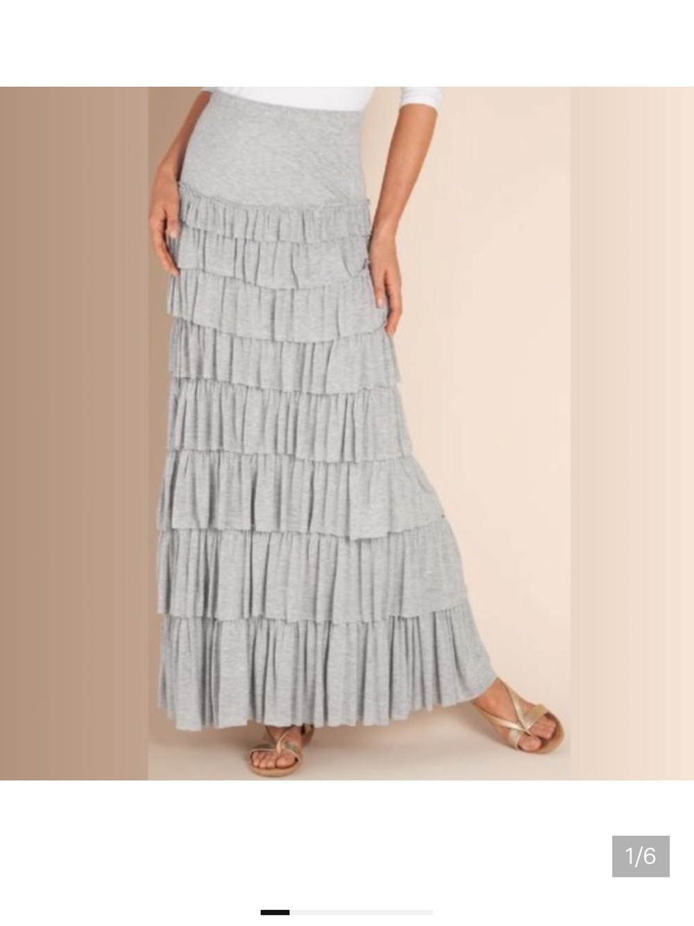 Soft Surroundings Gray Skirt